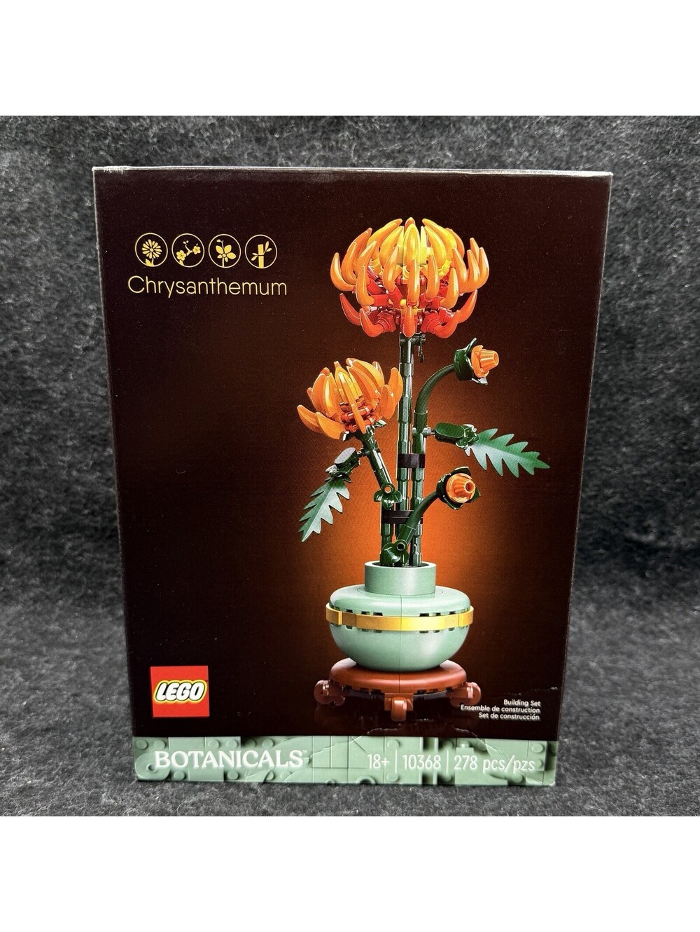 LEGO Chrysanthemum 10368 Complete Set 278 Pieces Botanical Collection